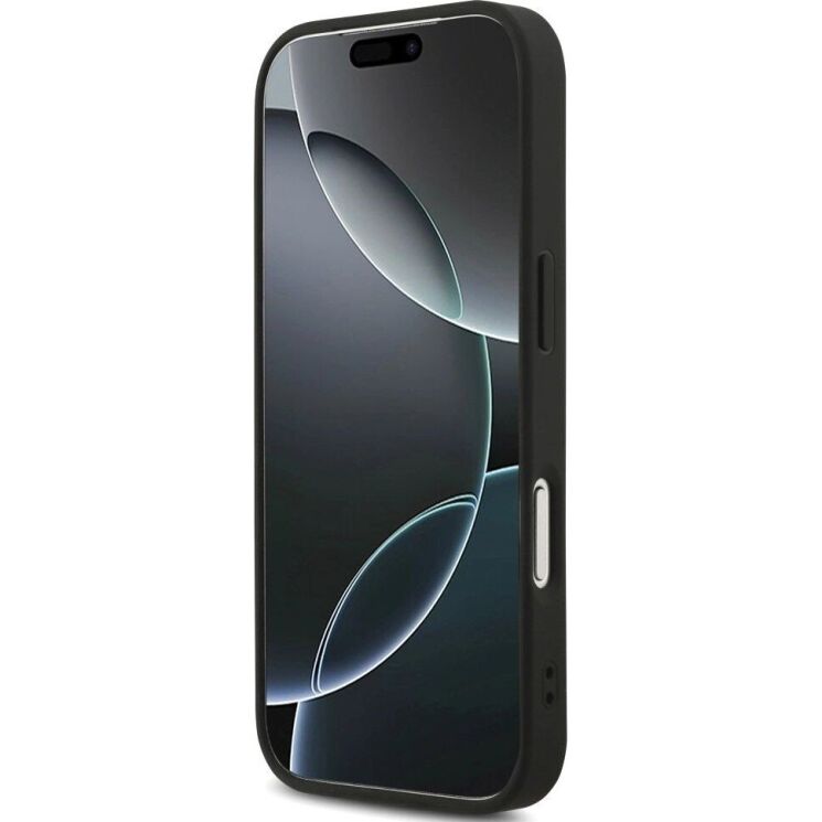 Захисний чохол Guess Leather 4G Triangle Strass MagSafe для iPhone 17 Pro (GUHMP17LP4TDPLK) - Black (403270B) Захисний чохол Guess Leather 4G Triangle Strass MagSafe для iPhone 17 Pro (GUHMP17LP4TDPLK) - Black: фото 5 з 9