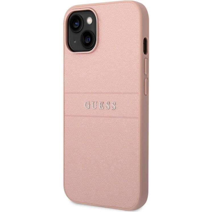 Защитный чехол Guess Saffiano для Apple iPhone 14 Plus - Pink: фото 6 из 7