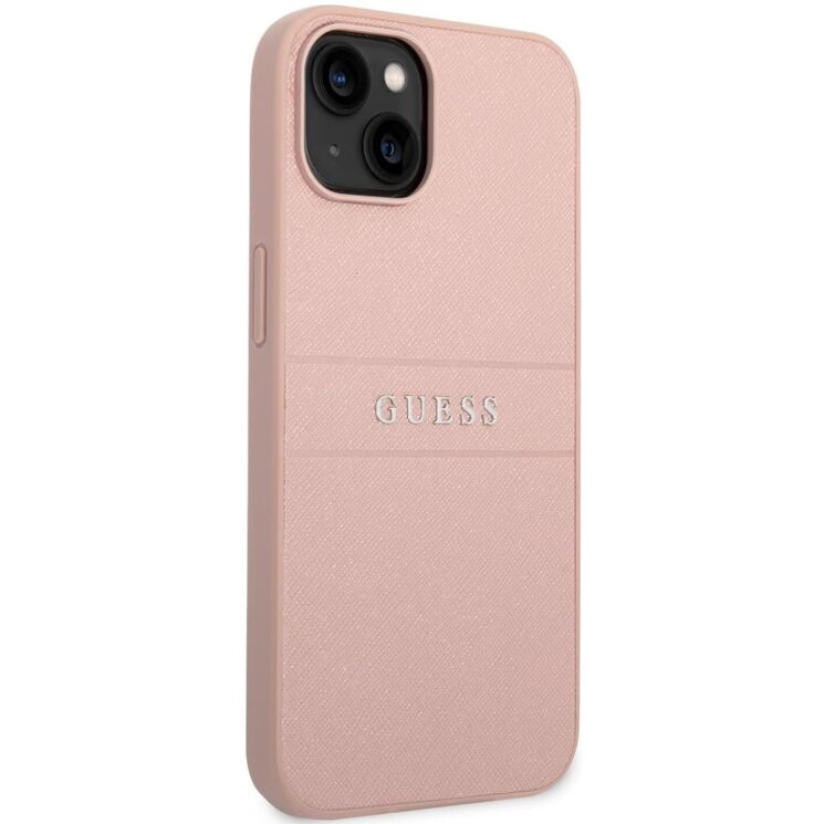Защитный чехол Guess Saffiano для Apple iPhone 14 Plus - Pink: фото 5 из 7