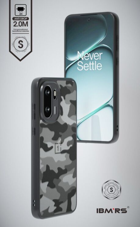 Защитный чехол IBMRS Military для OnePlus 15R / Ace 6 / Ace 6T - Grid Camouflage: фото 2 из 7