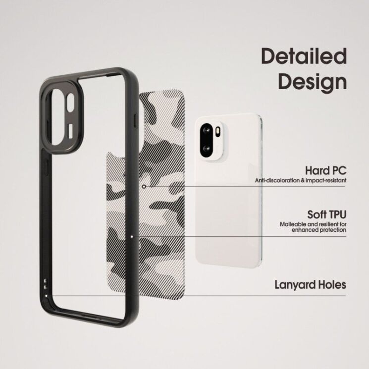 Защитный чехол IBMRS Military для OnePlus 15R / Ace 6 / Ace 6T - Grid Camouflage: фото 6 из 7