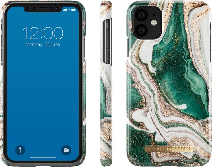 Защитный чехол iDeal Of Sweden Printed Case для Apple iPhone 11 (IDFCAW18-I1961-98) - Golden Jade Marble: фото 3 из 8