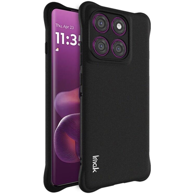 Захисний чохол IMAK Airbag MAX Case для Motorola Edge 60 Pro - Matte Black: фото 1 з 11