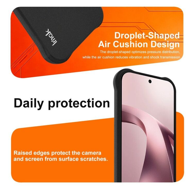 Защитный чехол IMAK Airbag Sand Case with MagSafe для Xiaomi 17T - Matte Black: фото 8 из 12