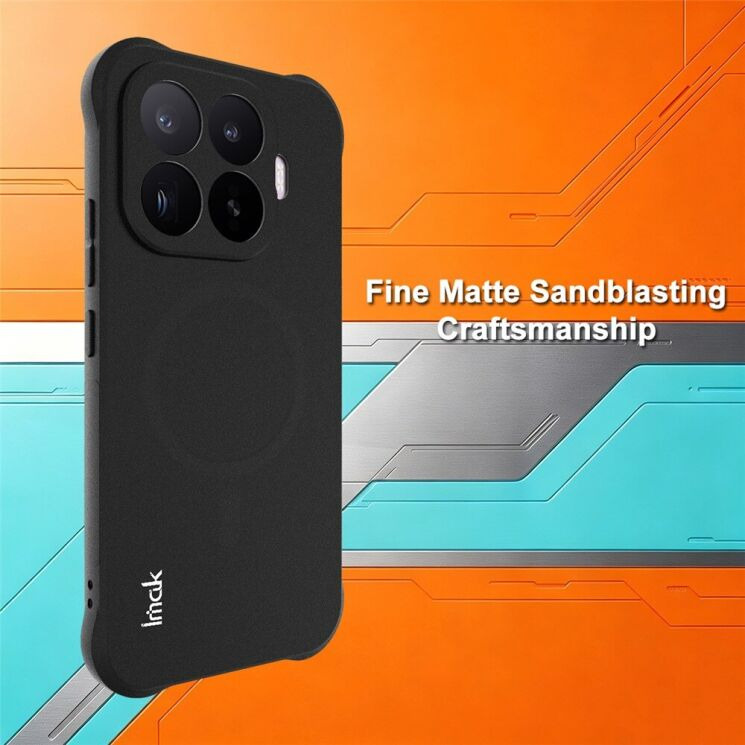 Защитный чехол IMAK Airbag Sand Case with MagSafe для Xiaomi 17T - Matte Black: фото 4 из 12