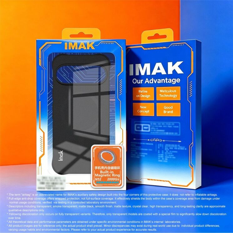 Защитный чехол IMAK Airbag Sand Case with MagSafe для Xiaomi 17T - Matte Black: фото 12 из 12