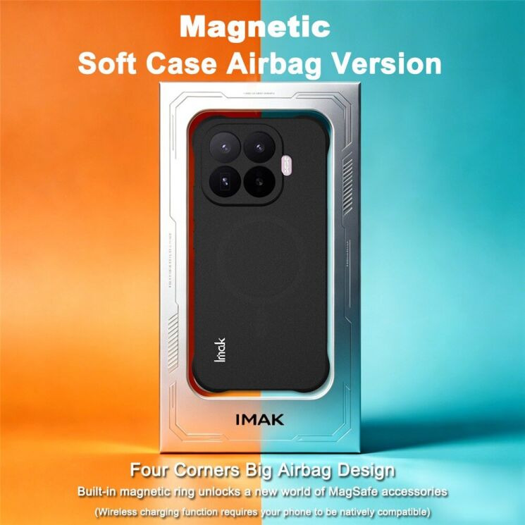 Защитный чехол IMAK Airbag Sand Case with MagSafe для Xiaomi 17T - Matte Black: фото 3 из 12