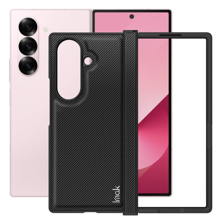 Защитный чехол IMAK Carbon Case (FF) для Samsung Galaxy Fold 7 - Black: фото 2 из 7