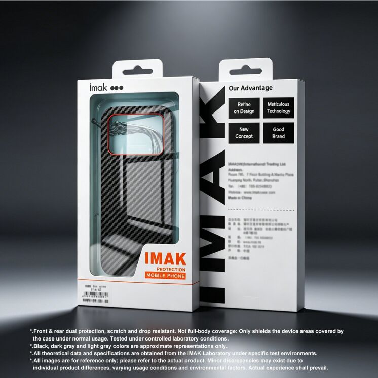 Защитный чехол IMAK Carbon Guard для Google Pixel 10 Pro / 10 Pro - Carbon Fiber: фото 8 из 8