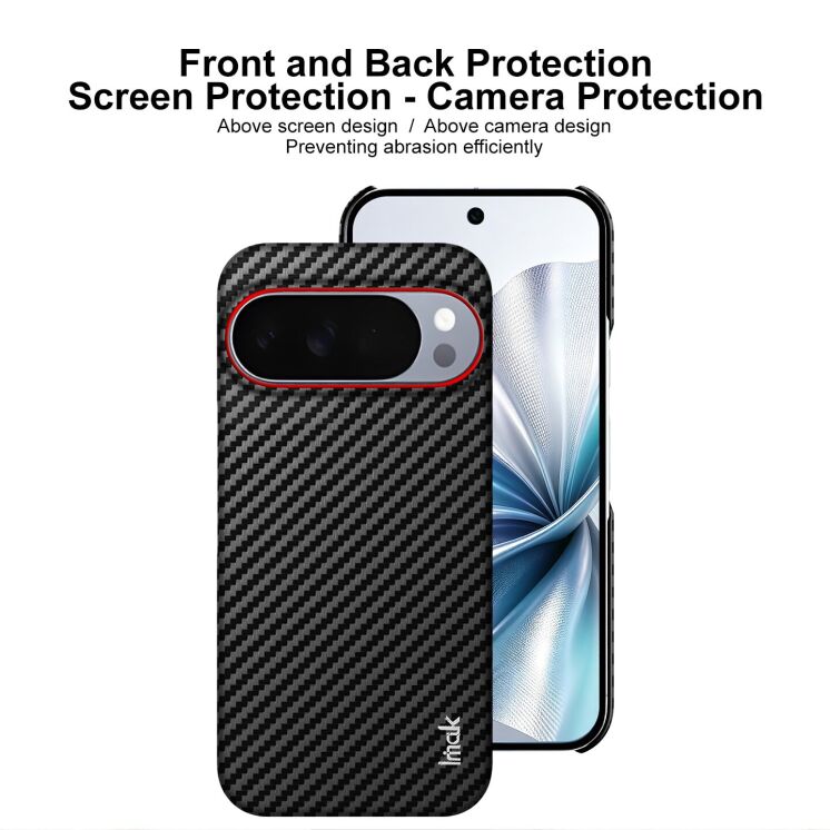 Защитный чехол IMAK Carbon Guard для Google Pixel 10 Pro / 10 Pro - Carbon Fiber: фото 6 из 8
