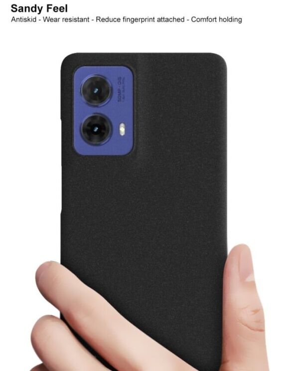 Защитный чехол IMAK Cowboy Hard Shell для Motorola Moto G85 - Matte Black: фото 8 из 8