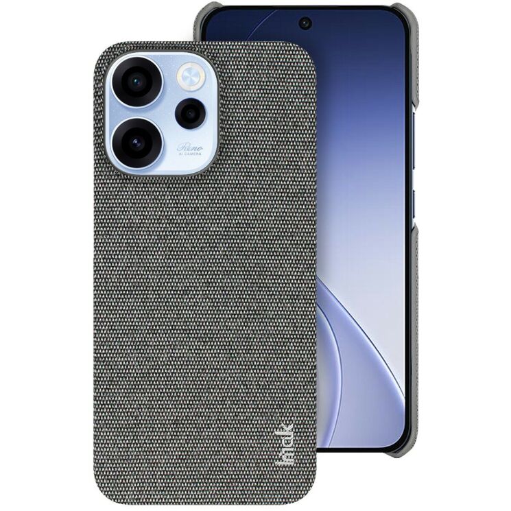 Защитный чехол IMAK Fabric Case для OPPO Reno 15 F - Dark Grey: фото 1 из 8
