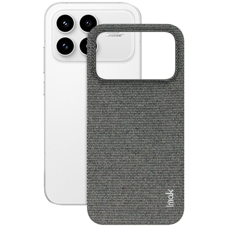 Захисний чохол IMAK Fabric Case для Xiaomi Poco F8 Pro - Dark Grey: фото 2 з 7