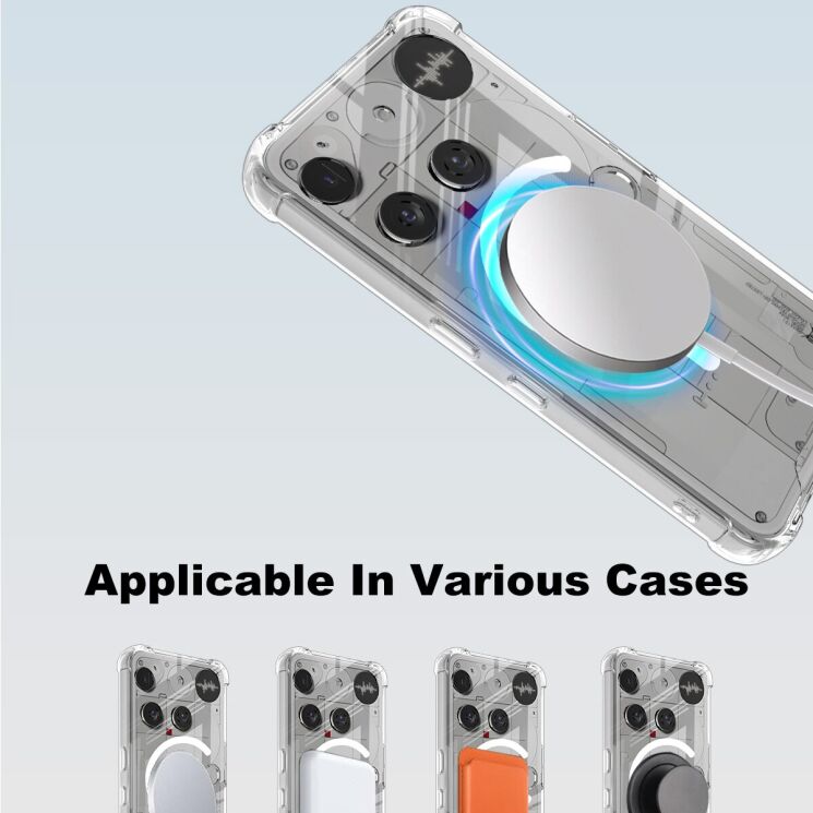 Защитный чехол IMAK Space Shield MagSafe для Nothing Phone (3) - Transparent: фото 8 из 9