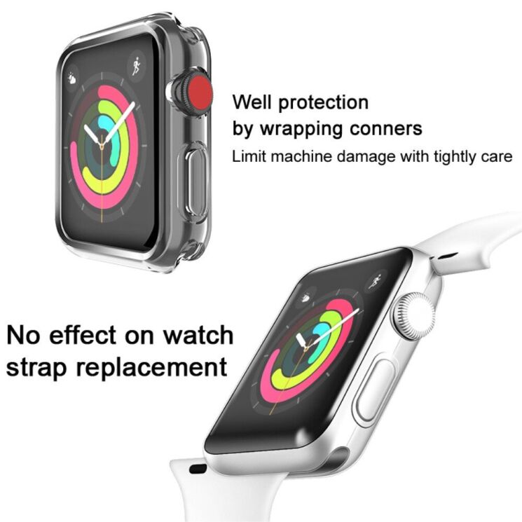 Защитный чехол IMAK UX-3 Hollow Front Version для Apple Watch 38 mm - Transparent: фото 4 из 21