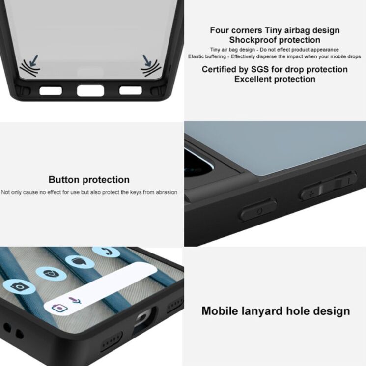 Защитный чехол IMAK UX-9B Series для Nothing Phone (3a) Pro - Black: фото 7 из 11