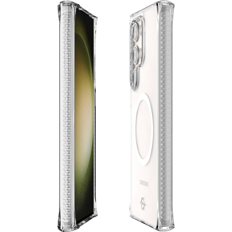 Защитный чехол ItSkins Hybrid R with MagSafe для Samsung Galaxy S24 Ultra (S928) SGGB-HMACR-TRSP - Clear: фото 2 из 9