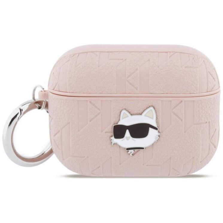 Захисний чохол Karl Lagerfeld Monogram Choupette Head для AirPods Pro 3 (KLAP3PGCHPP) - Pink: фото 1 з 4