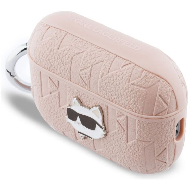Захисний чохол Karl Lagerfeld Monogram Choupette Head для AirPods Pro 3 (KLAP3PGCHPP) - Pink: фото 2 з 4