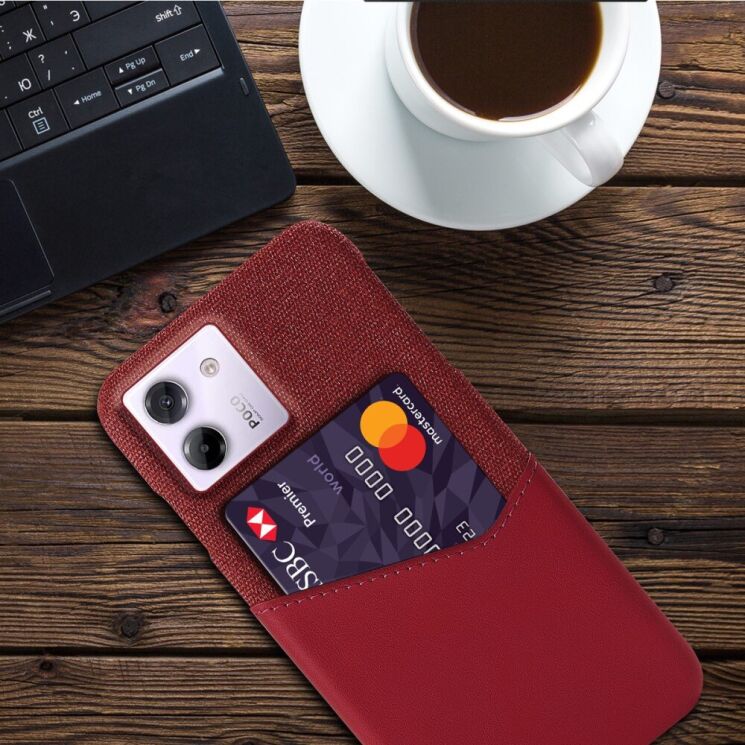 Защитный чехол KSQ Business Pocket для Xiaomi Poco M7 Pro - Red: фото 2 из 4