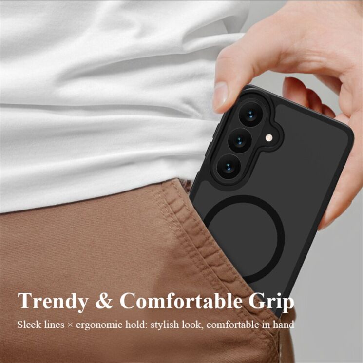 Защитный чехол LEREACH Le-Chic Series для Samsung Galaxy S26 - Black (404237B) Защитный чехол LEREACH Le-Chic Series для Samsung Galaxy S26 - Black: фото 11 из 14