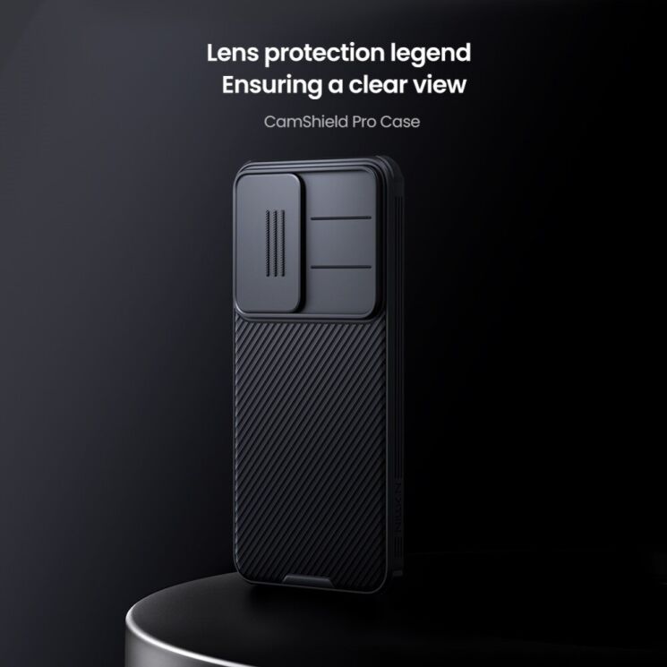 Защитный чехол NILLKIN CamShield Pro для Samsung Galaxy S25 Plus (S936) - Black: фото 7 из 17