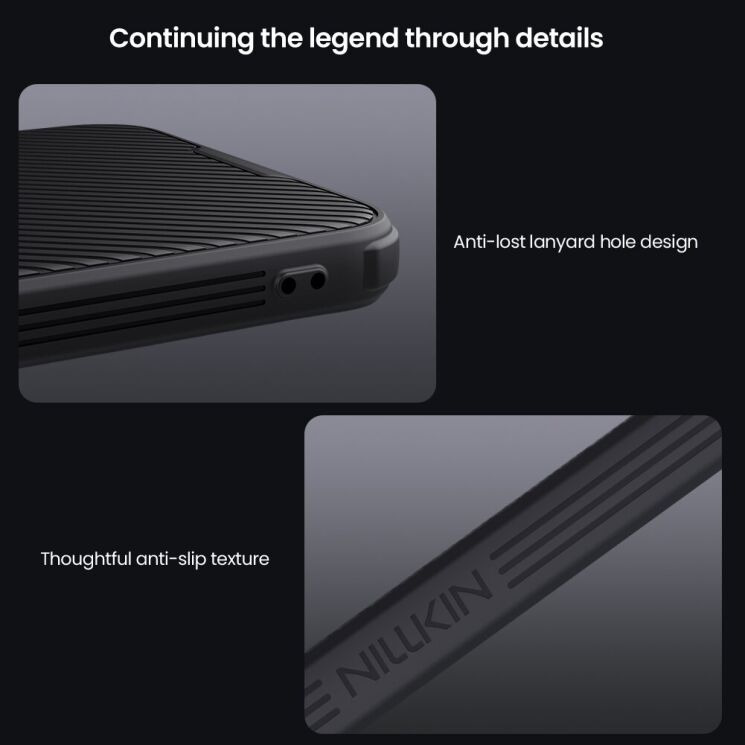 Захисний чохол NILLKIN CamShield Pro для Xiaomi Poco F7 - Black: фото 13 з 16