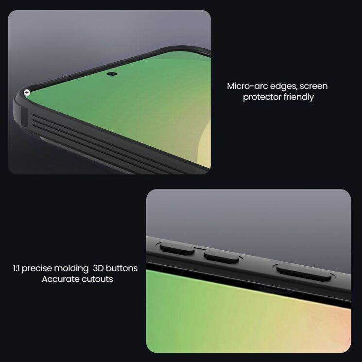 Защитный чехол NILLKIN CamShield Pro Magnetic (Clear Version) для Samsung Galaxy A57 (A576) - Transparent Black: фото 15 из 16