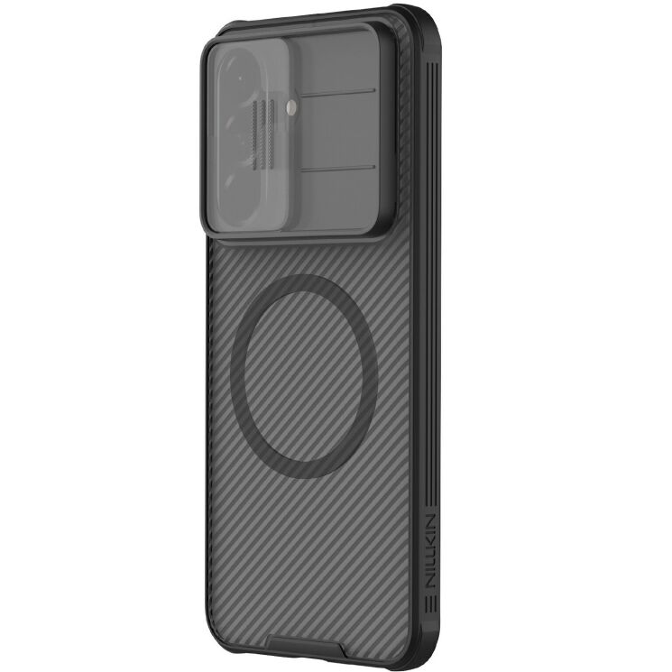 Защитный чехол NILLKIN CamShield Pro Magnetic (Clear Version) для Samsung Galaxy A57 (A576) - Transparent Black: фото 3 из 16