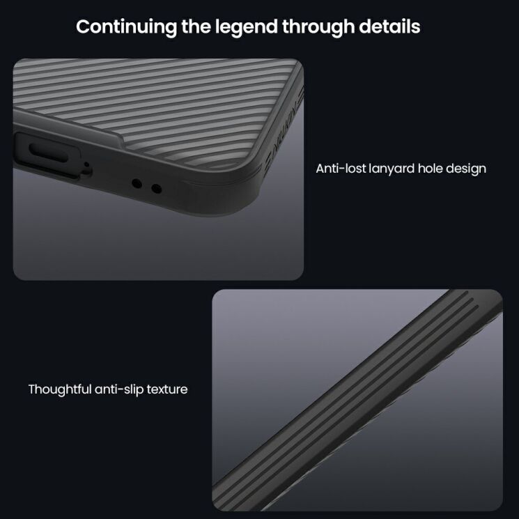 Защитный чехол NILLKIN CamShield Pro Magnetic (Clear Version) для Samsung Galaxy A57 (A576) - Transparent Black: фото 14 из 16