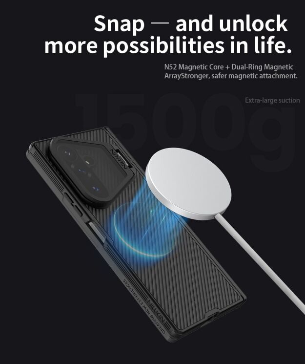 Защитный чехол NILLKIN CamShield Prop Magnetic (FF) для Samsung Galaxy Fold 8 Ultra - Black (424013B) Защитный чехол NILLKIN CamShield Prop Magnetic (FF) для Samsung Galaxy Fold 8 Ultra - Black: фото 14 из 18