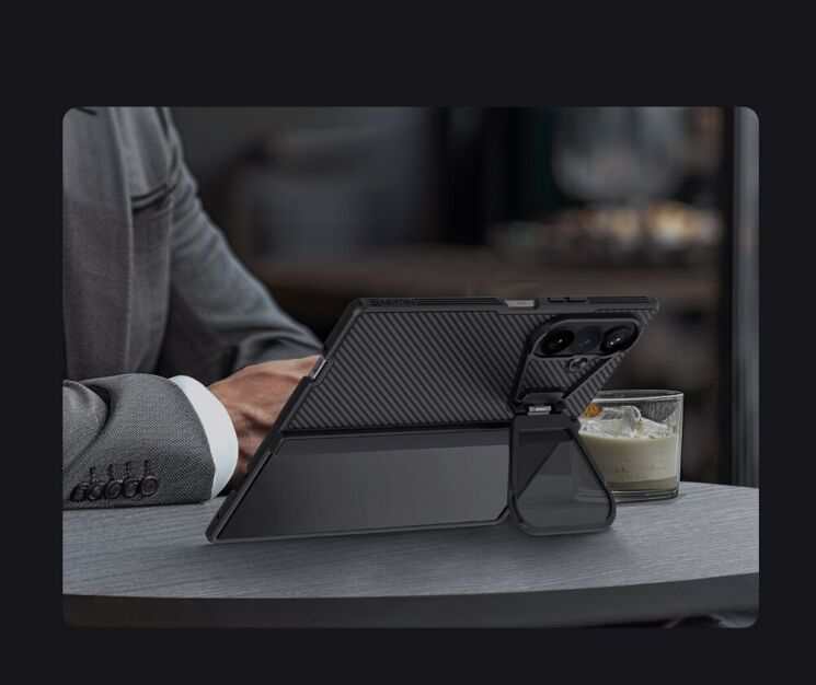 Защитный чехол NILLKIN CamShield Prop Magnetic (FF) для Samsung Galaxy Fold 8 Ultra - Black (424013B) Защитный чехол NILLKIN CamShield Prop Magnetic (FF) для Samsung Galaxy Fold 8 Ultra - Black: фото 13 из 18