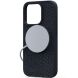 Защитный чехол Njord Salmon Leather MagSafe для Apple iPhone 15 Pro NA53SL00 - Black (350806B). Фото 2 из 17