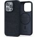 Защитный чехол Njord Salmon Leather MagSafe для Apple iPhone 15 Pro NA53SL00 - Black (350806B). Фото 1 из 17