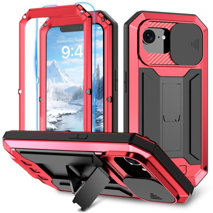 Защитный чехол R-JUST Armadillo для Apple iPhone 16e - Red: фото 1 из 7