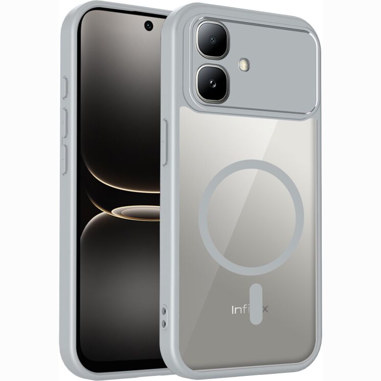 Защитный чехол Reframe Clear Bound with MagSafe для Infinix Smart 20 - Grey (411220H) Защитный чехол Reframe Clear Bound with MagSafe для Infinix Smart 20 - Grey: фото 1 из 5