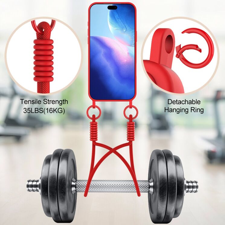 Защитный чехол Reframe Silicone Holder для Apple iPhone 17 Pro - Black: фото 4 из 7