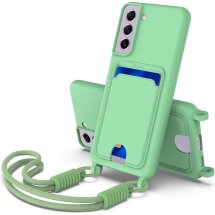 Захисний чохол Reframe Silicone Holder для Samsung Galaxy S21 FE (G990) - Green: фото 1 з 8