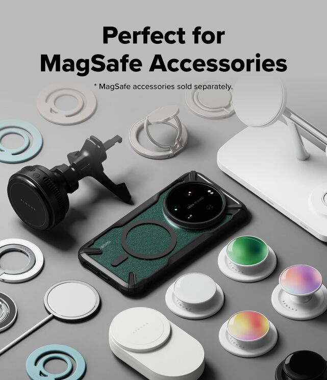 Защитный чехол Ringke Fusion X Magnetic для Xiaomi 17 Ultra (8800328818965) - Black: фото 4 из 18
