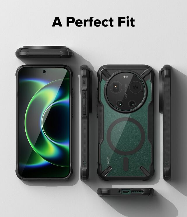 Защитный чехол Ringke Fusion X Magnetic для Xiaomi 17 Ultra (8800328818965) - Black: фото 12 из 18