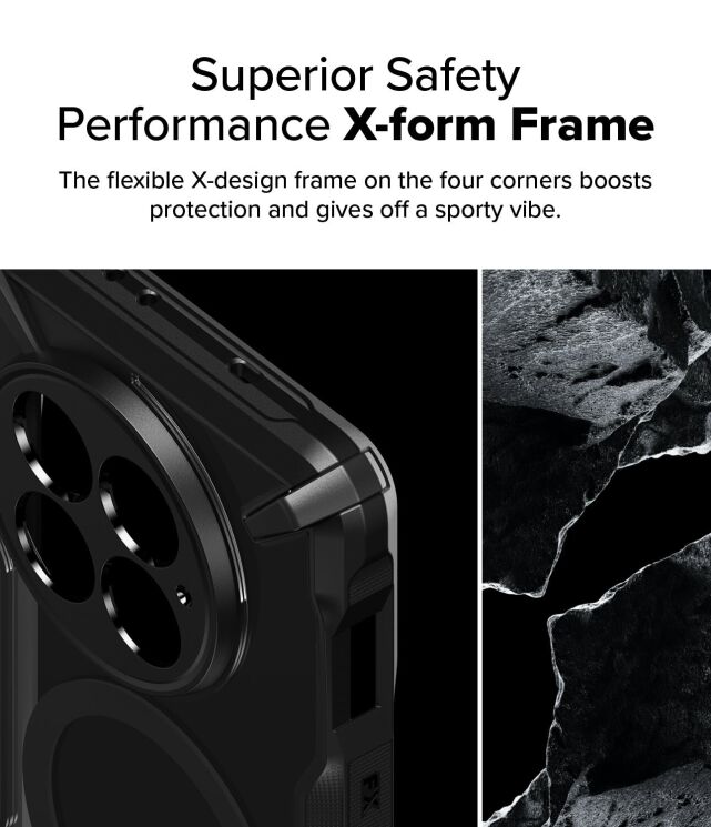 Защитный чехол Ringke Fusion X MagSafe для OnePlus 13 (8800274968028) - Black: фото 6 из 17