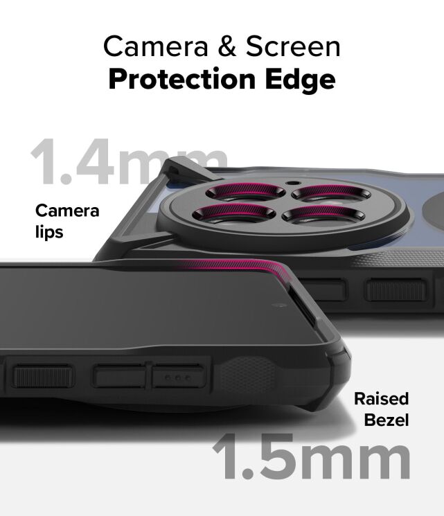 Защитный чехол Ringke Fusion X MagSafe для OnePlus 13 (8800274968028) - Black: фото 13 из 17