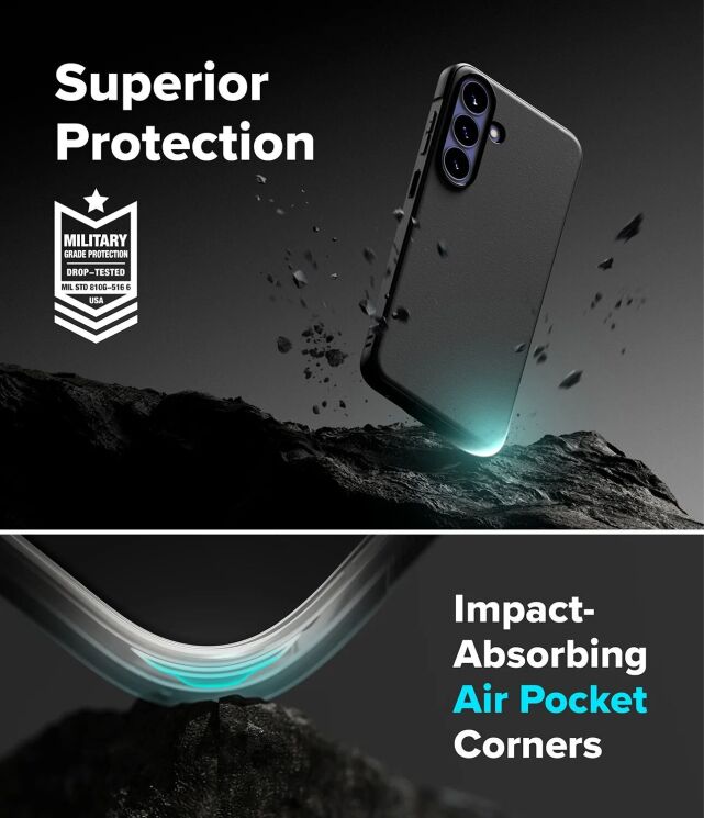 Захисний чохол Ringke Onyx для Samsung Galaxy S26 FE (8800380463806) - Camo Black (412758CB) Захисний чохол Ringke Onyx для Samsung Galaxy S26 FE (8800380463806) - Camo Black: фото 6 з 14