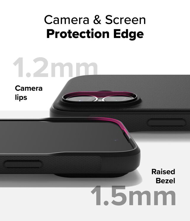Защитный чехол Ringke Onyx Magnetic (FP) для Apple iPhone 16 (8800274960558) - Black: фото 10 из 16