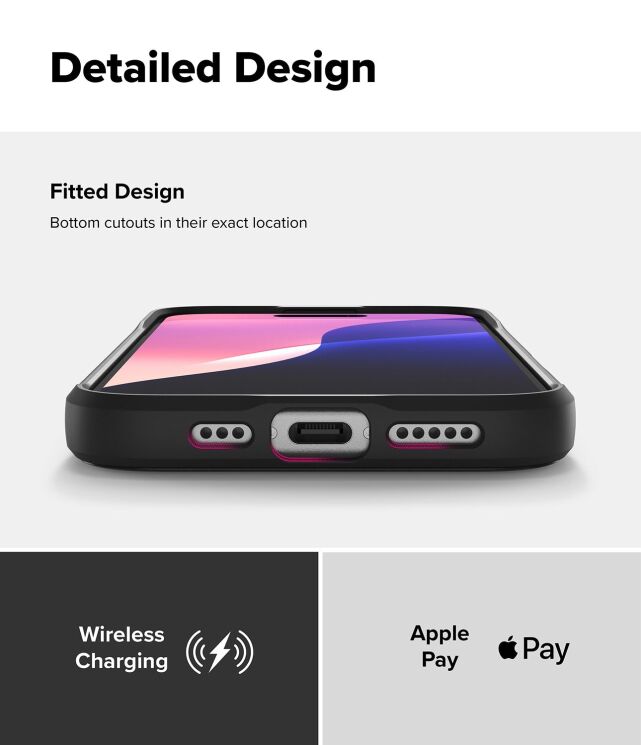 Защитный чехол Ringke Onyx Magnetic (FP) для Apple iPhone 16 (8800274960558) - Black: фото 14 из 16