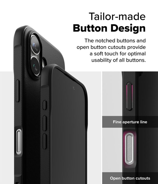 Защитный чехол Ringke Onyx Magnetic (FP) для Apple iPhone 16 (8800274960558) - Black: фото 13 из 16