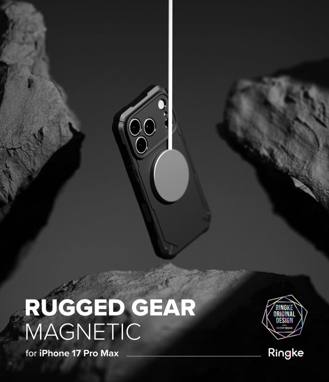 Защитный чехол Ringke Rugged Gear Magnetic для iPhone 17 Pro Max (8800328810648) - Camo Black: фото 2 из 14