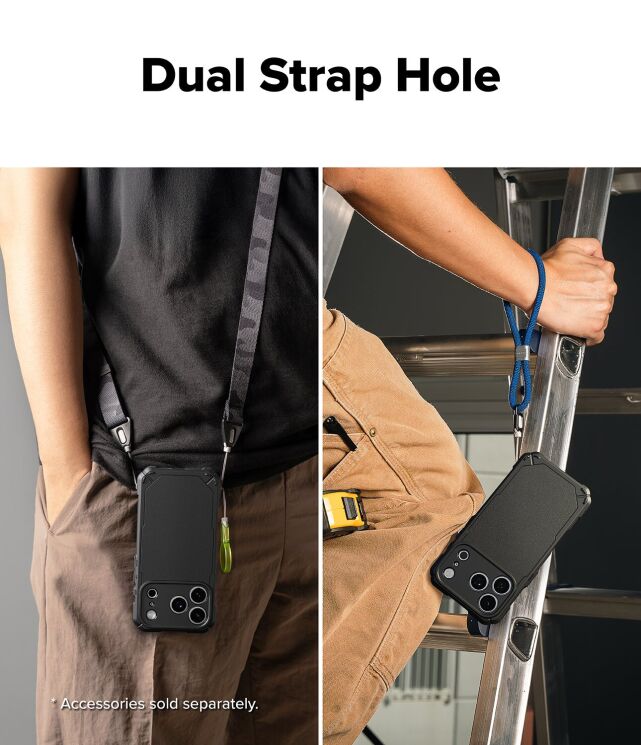 Защитный чехол Ringke Rugged Gear Magnetic для iPhone 17 Pro Max (8800328810648) - Camo Black: фото 12 из 14