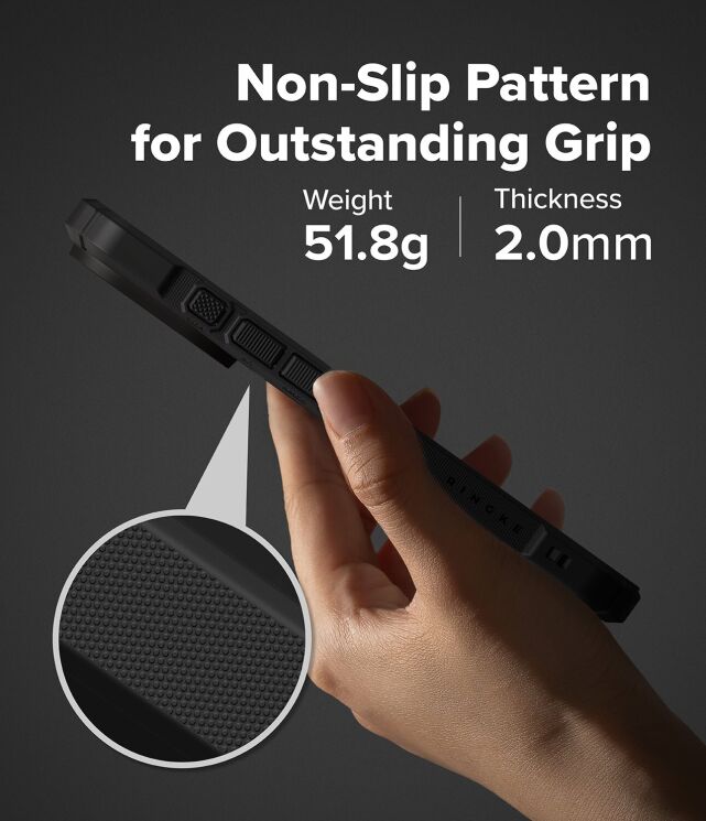 Защитный чехол Ringke Rugged Gear Magnetic для iPhone 17 Pro Max (8800328810648) - Camo Black: фото 9 из 14