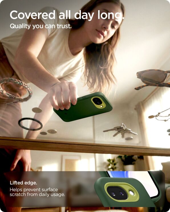 Защитный чехол Spigen Nano Pop (MagFit) для Google Pixel 10a (ACS11287) - Black Sesame: фото 10 из 13